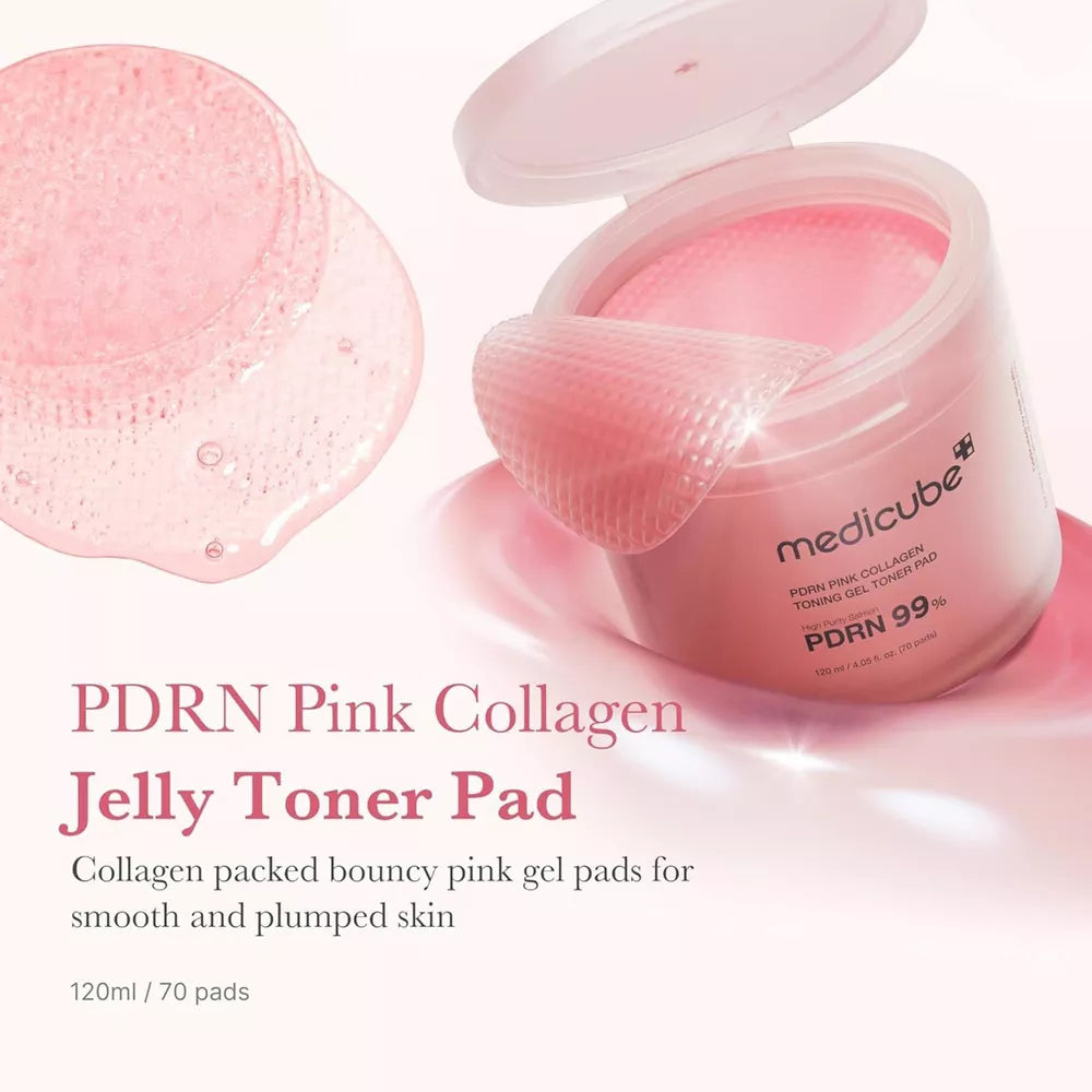 PDRN Pink Collagen Toning Gel Toner Pads 70ea